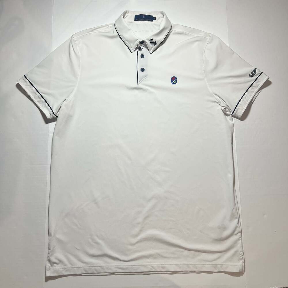 Extracurricular Men's Performance Golf Polo Shirt White Size L Liv Golf